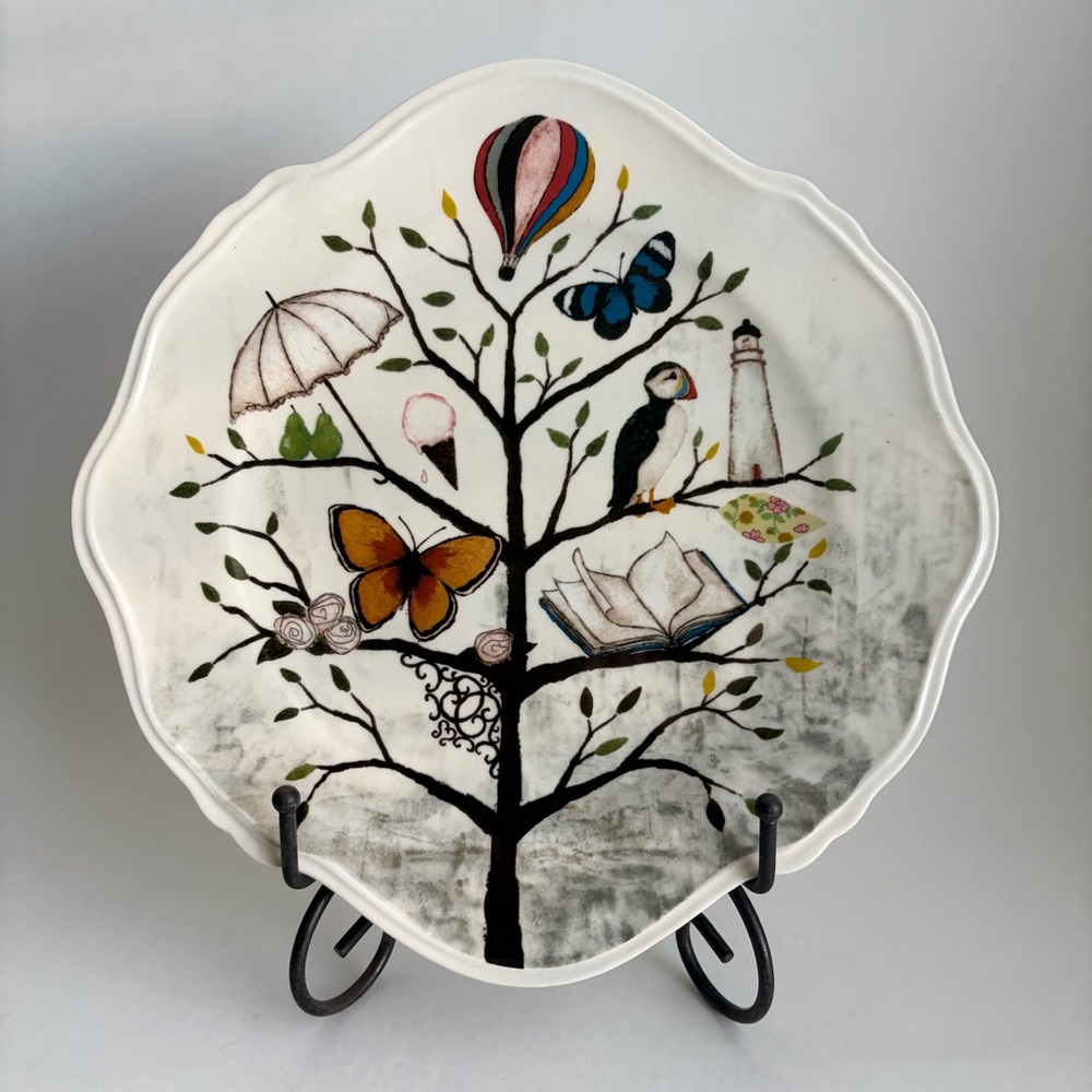 Anthropologie | Rebecca Rebouche Curious Deciduous Flutter & Flight Dinner Plate